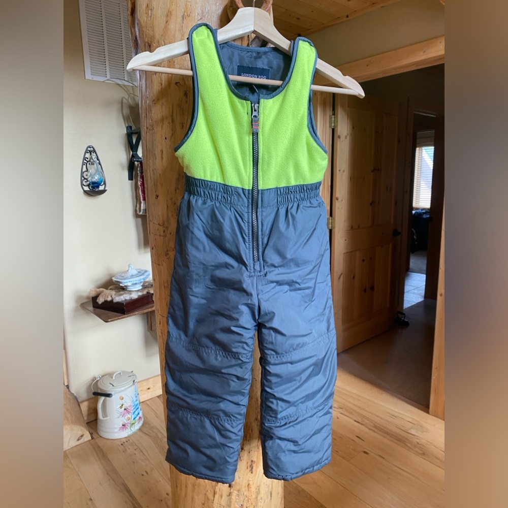 London Fog Lime and Charcoal Overalls